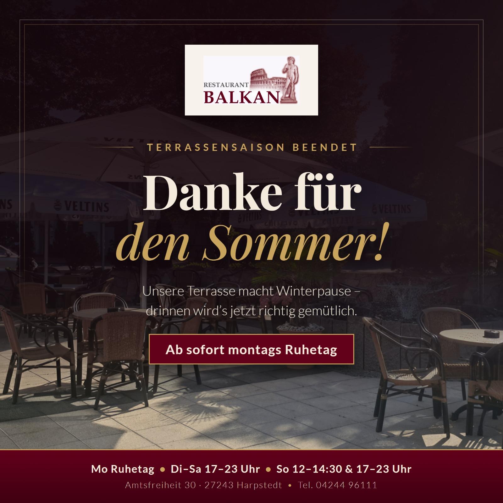 Balkan Restaurant Ruhetag - Restaurant Balkan - Harpstedt mediterrane Speisen